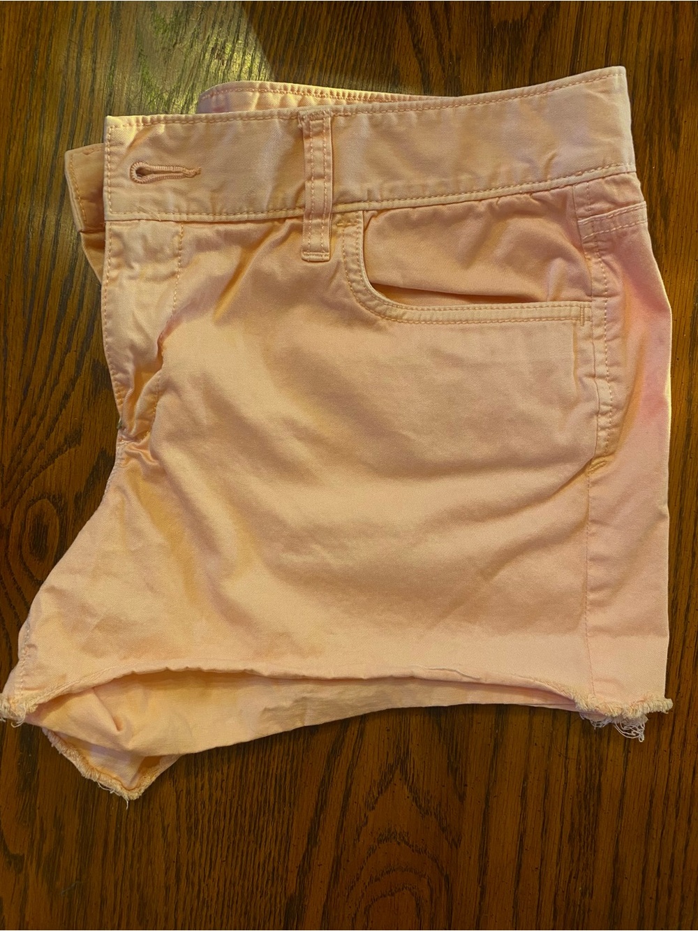 LOFT Soft Cream Cutoff Denim Shorts